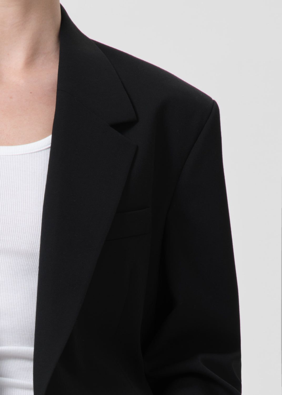Pantalon Agolde Callie Cropped Blazer Femme Noir | HJRZM-6419