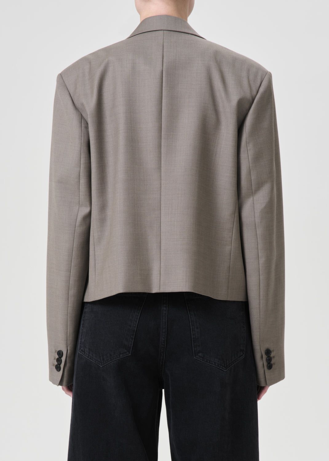 Pantalon Agolde Callie Cropped Blazer Femme Kaki | HNVIG-9534