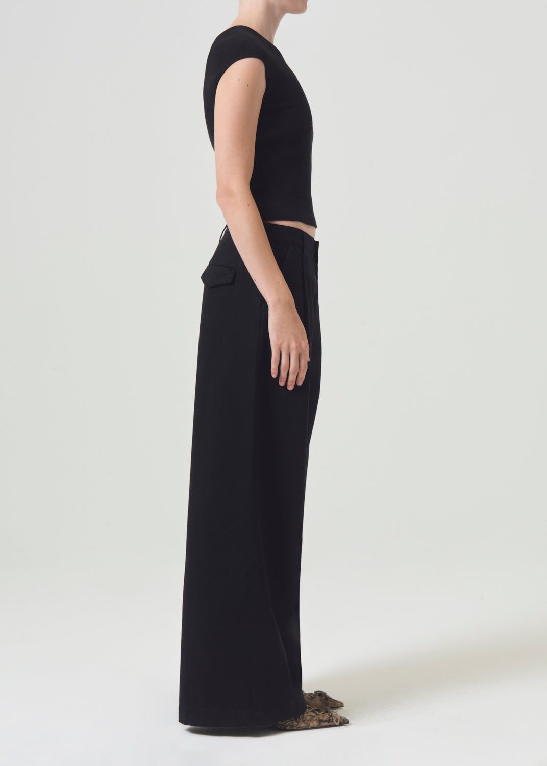 Pantalon Agolde Daryl Pant Femme Noir | GJMFO-9840