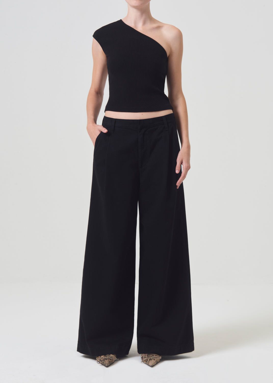 Pantalon Agolde Daryl Pant Femme Noir | GJMFO-9840