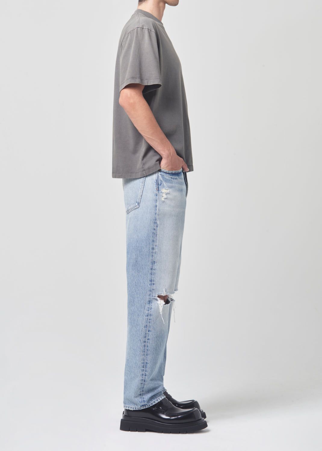 Pantalons Agolde 90's Jean Homme Threadbare | LBHQD-1803