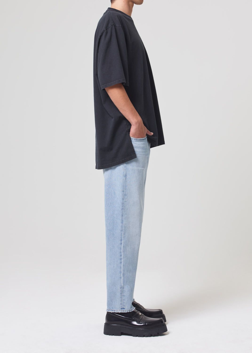 Pantalons Agolde Curtis Jean Homme Conflict | XKRVC-3584