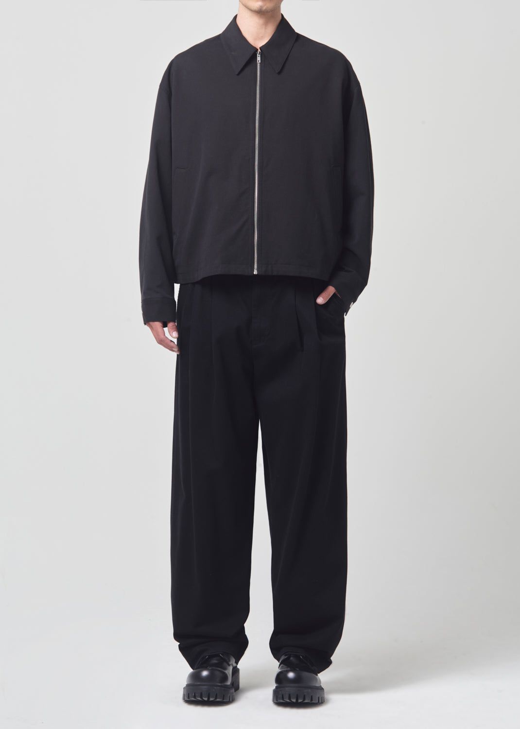 Pantalons Agolde Slater Trouser Homme Noir | ECQIS-0295