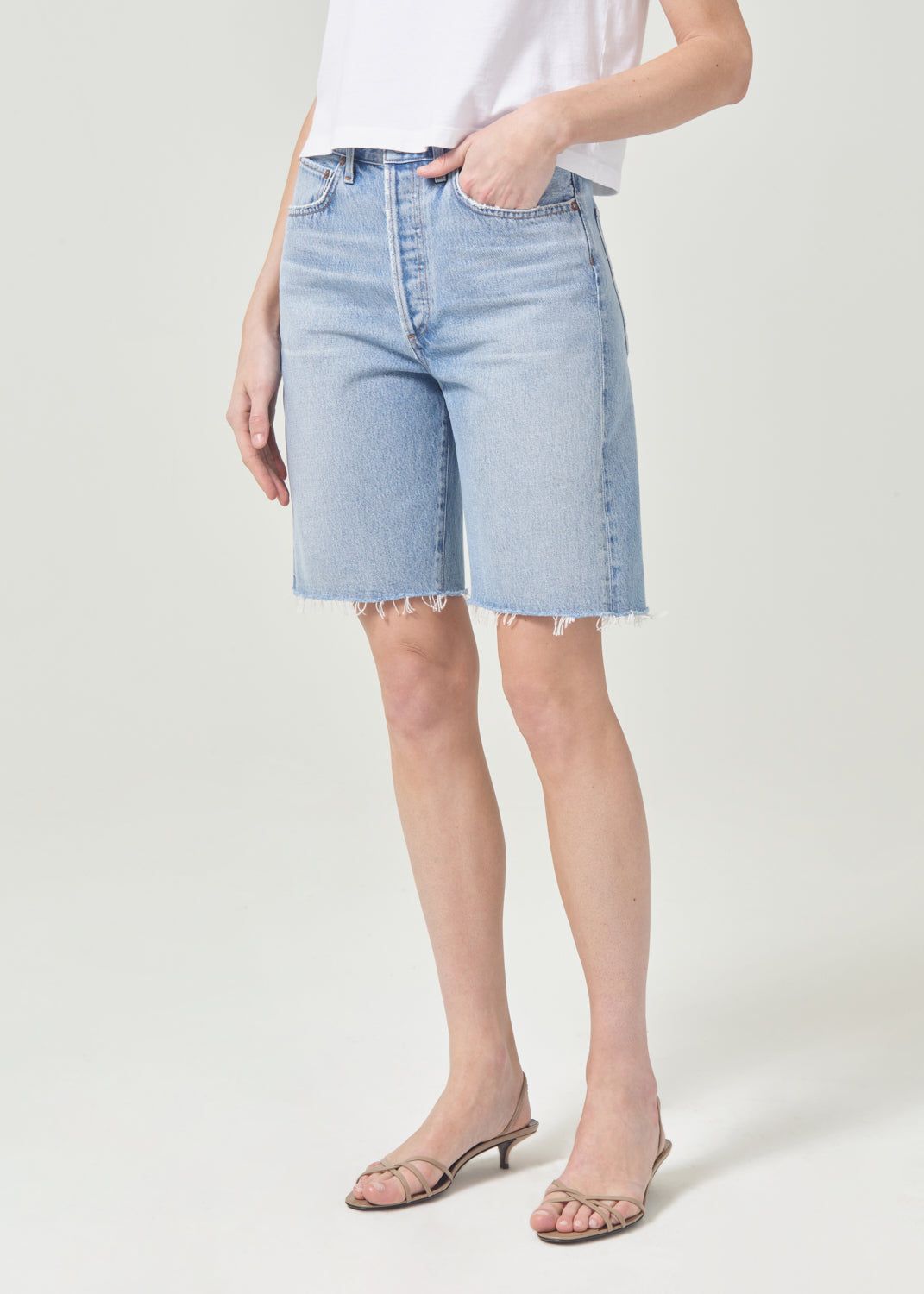 Short Agolde 90's Mid Rise Loose Short Femme Riptide | SDGJK-6320