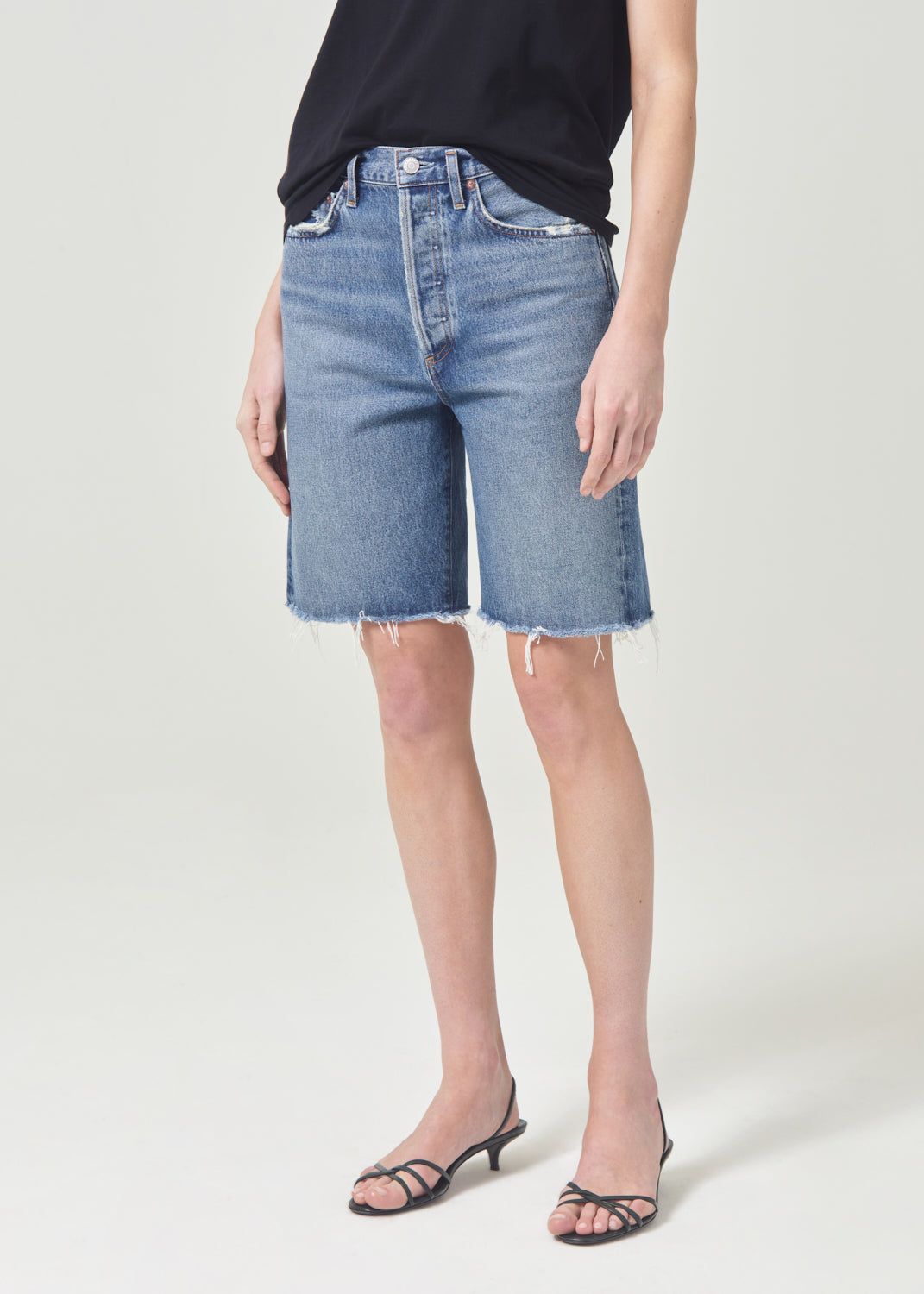 Short Agolde 90's Mid Rise Loose Short Femme Precision | XWDQC-2710