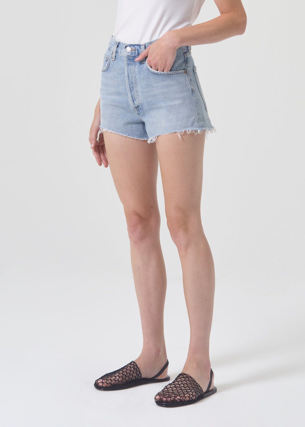 Short Agolde Mila Vintage High Rise Short Femme Hazard | OYUBE-8341