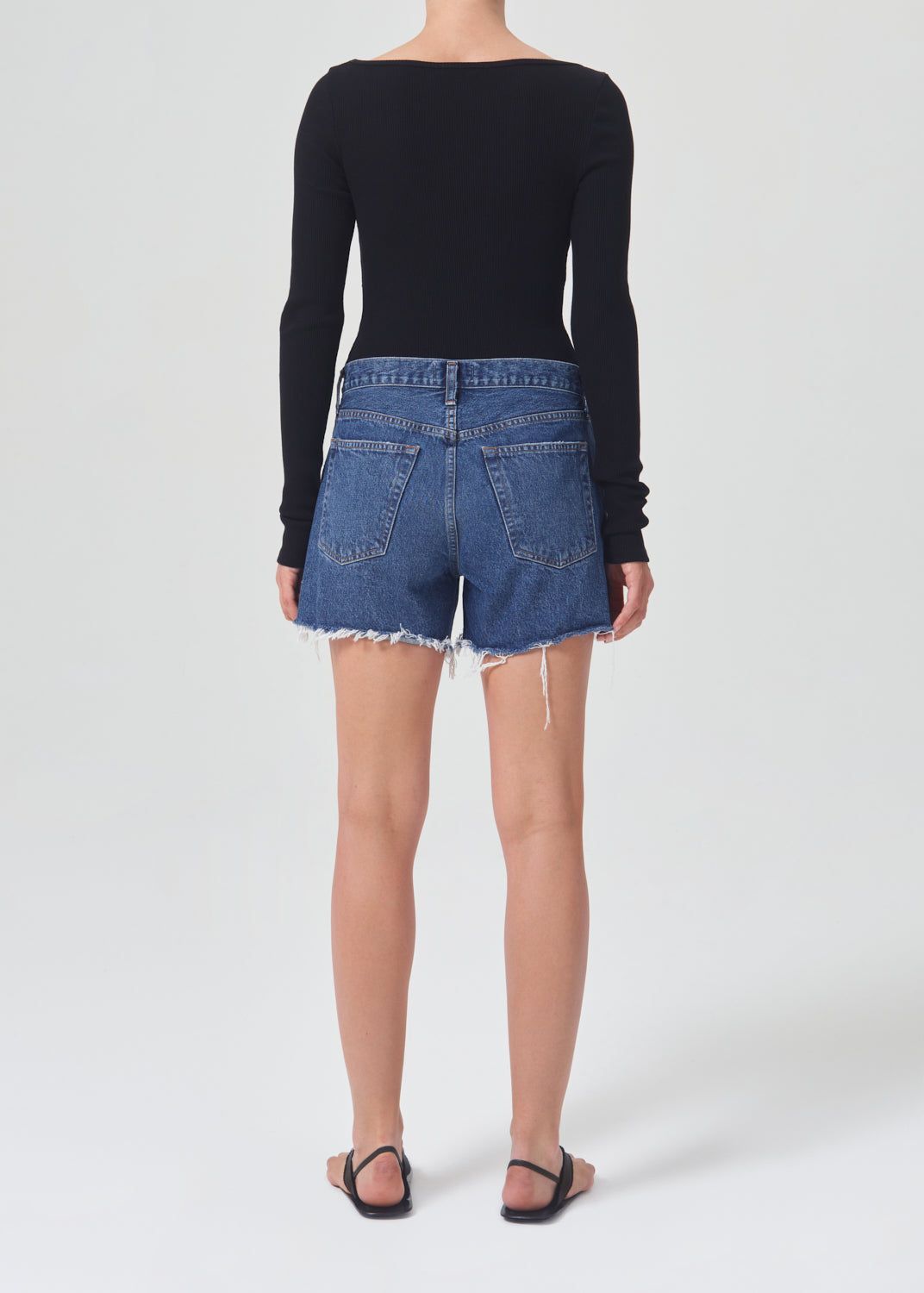 Short Agolde Parker Long Short Femme Caution | BNKIV-4382