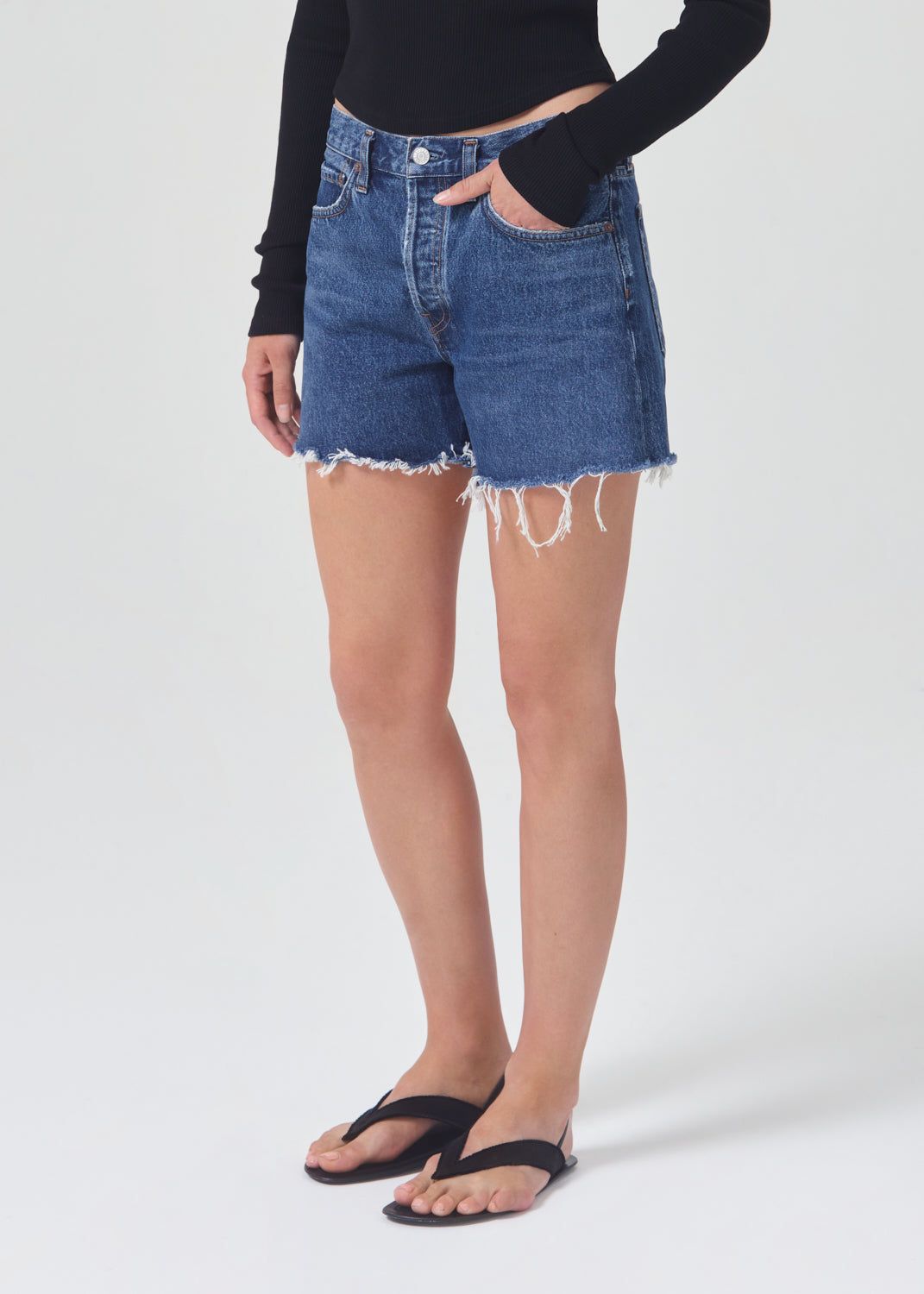 Short Agolde Parker Long Short Femme Caution | BNKIV-4382