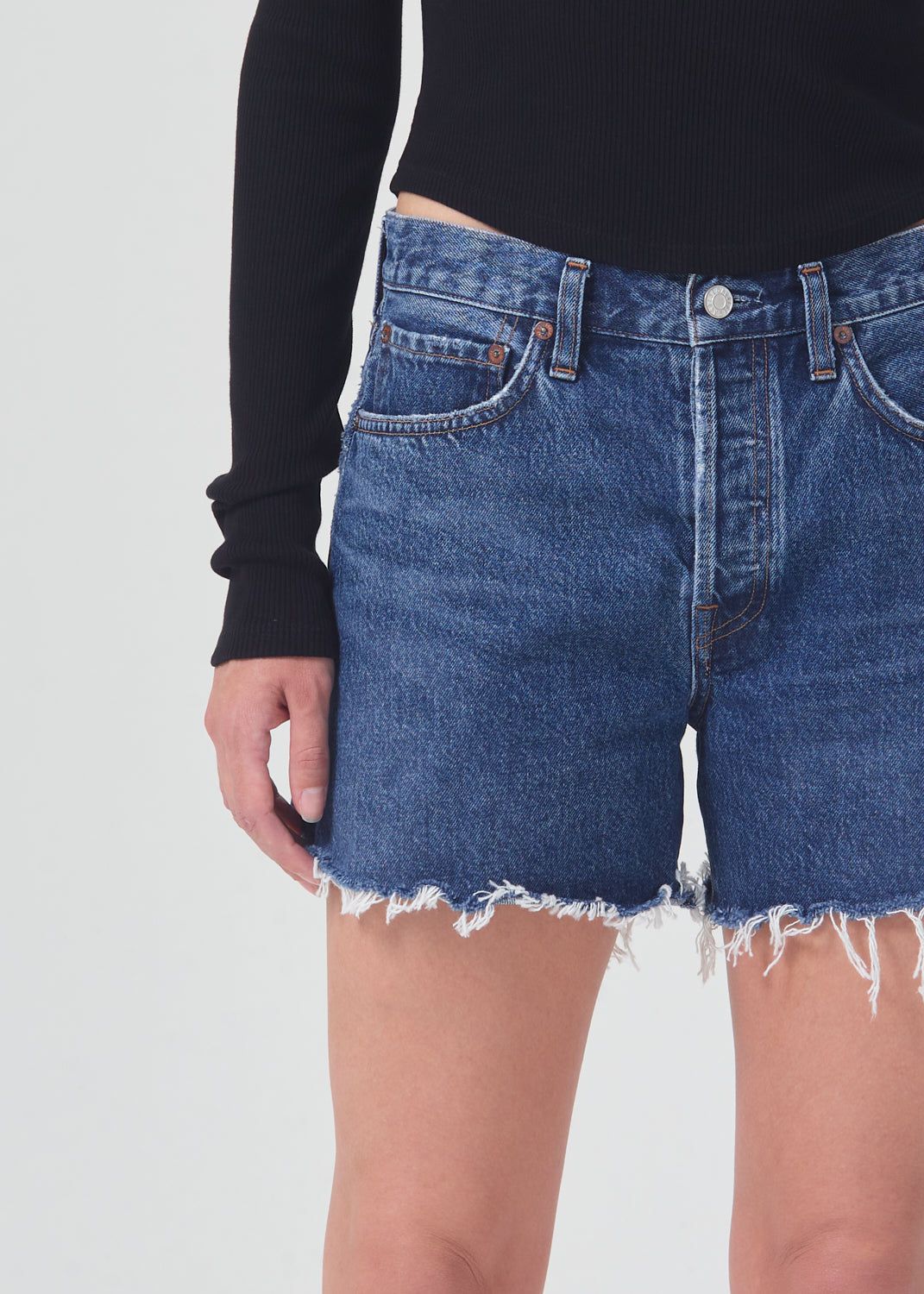 Short Agolde Parker Long Short Femme Caution | BNKIV-4382