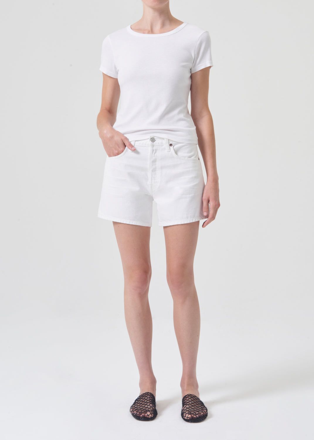 Short Agolde Parker Long Short Femme Dough | NDFRS-5721