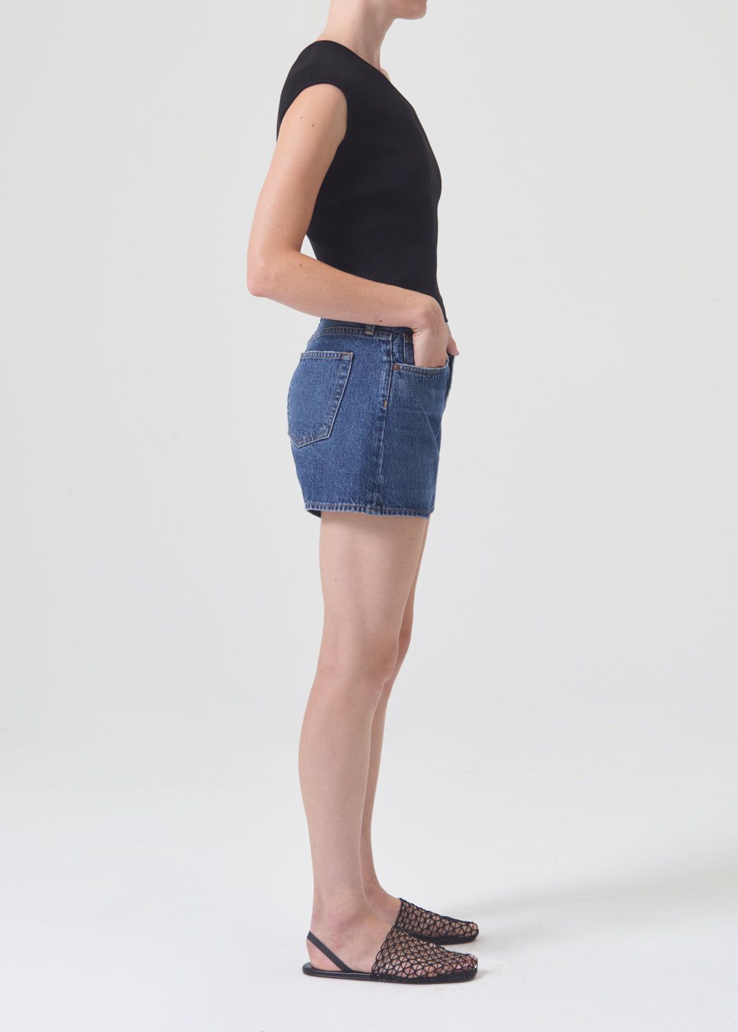 Short Agolde Parker Long Short Femme Enamour | MZQWU-4096