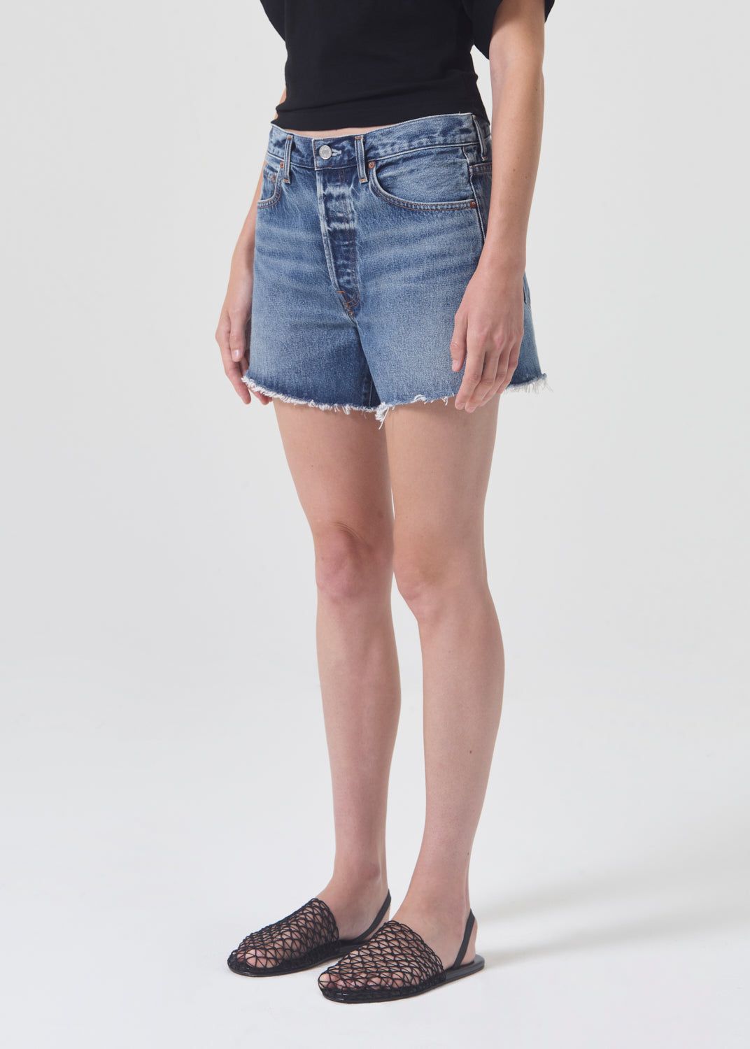 Short Agolde Parker Long Short Femme Ruin | VQPFC-8392
