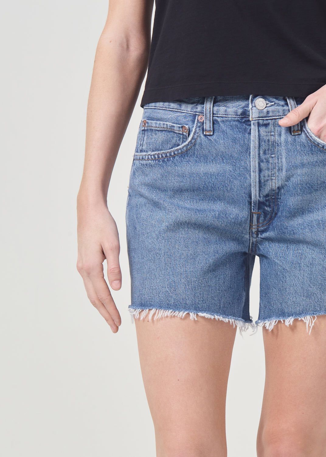 Short Agolde Parker Long Short Femme Skywave | FERVZ-6431