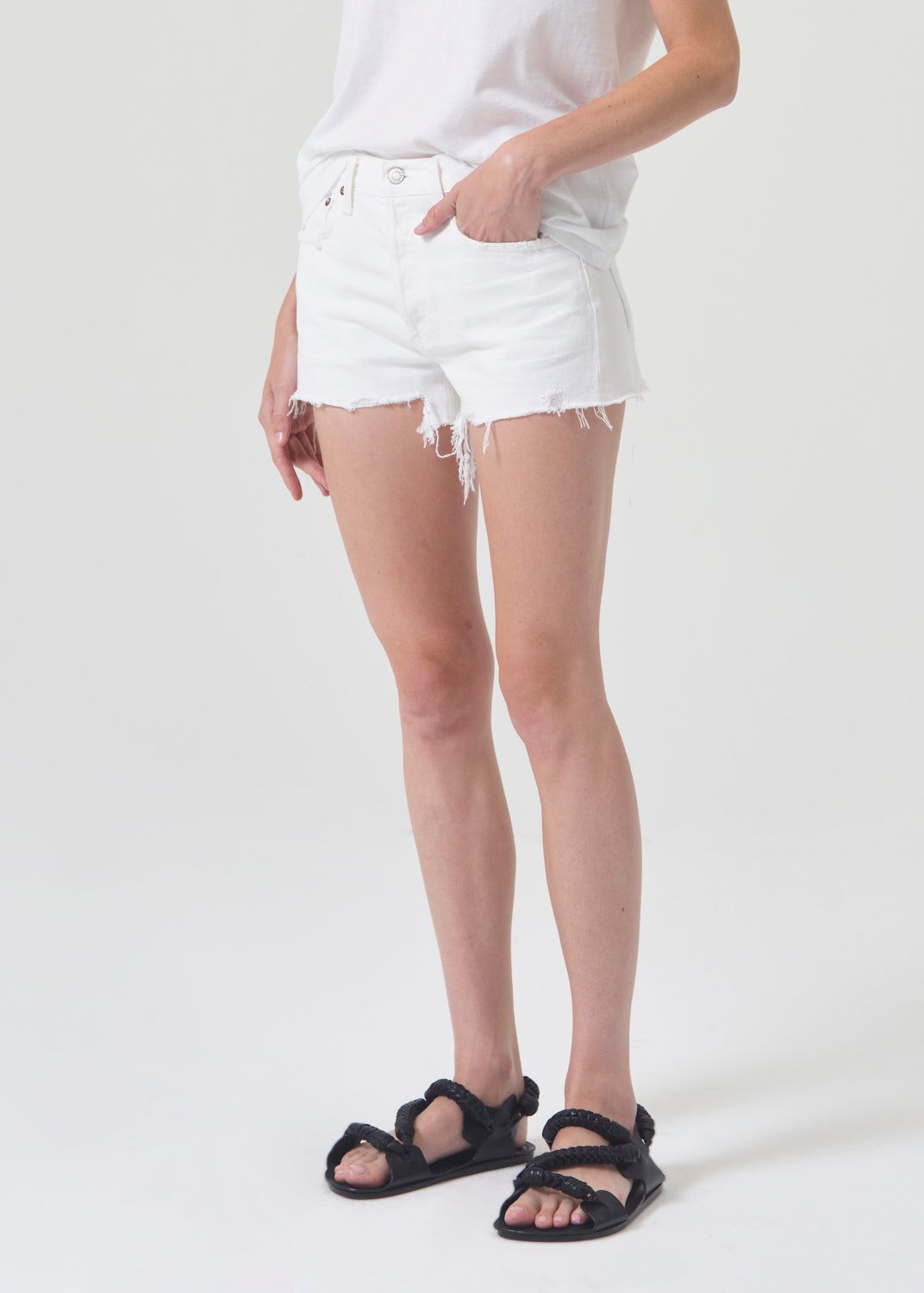Short Agolde Parker Vintage Cut Off Short Femme Dough | LUKZO-9836