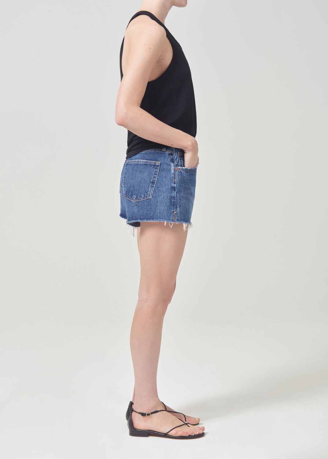 Short Agolde Parker Vintage Cut Off Short Femme Caution | FRTZW-3846