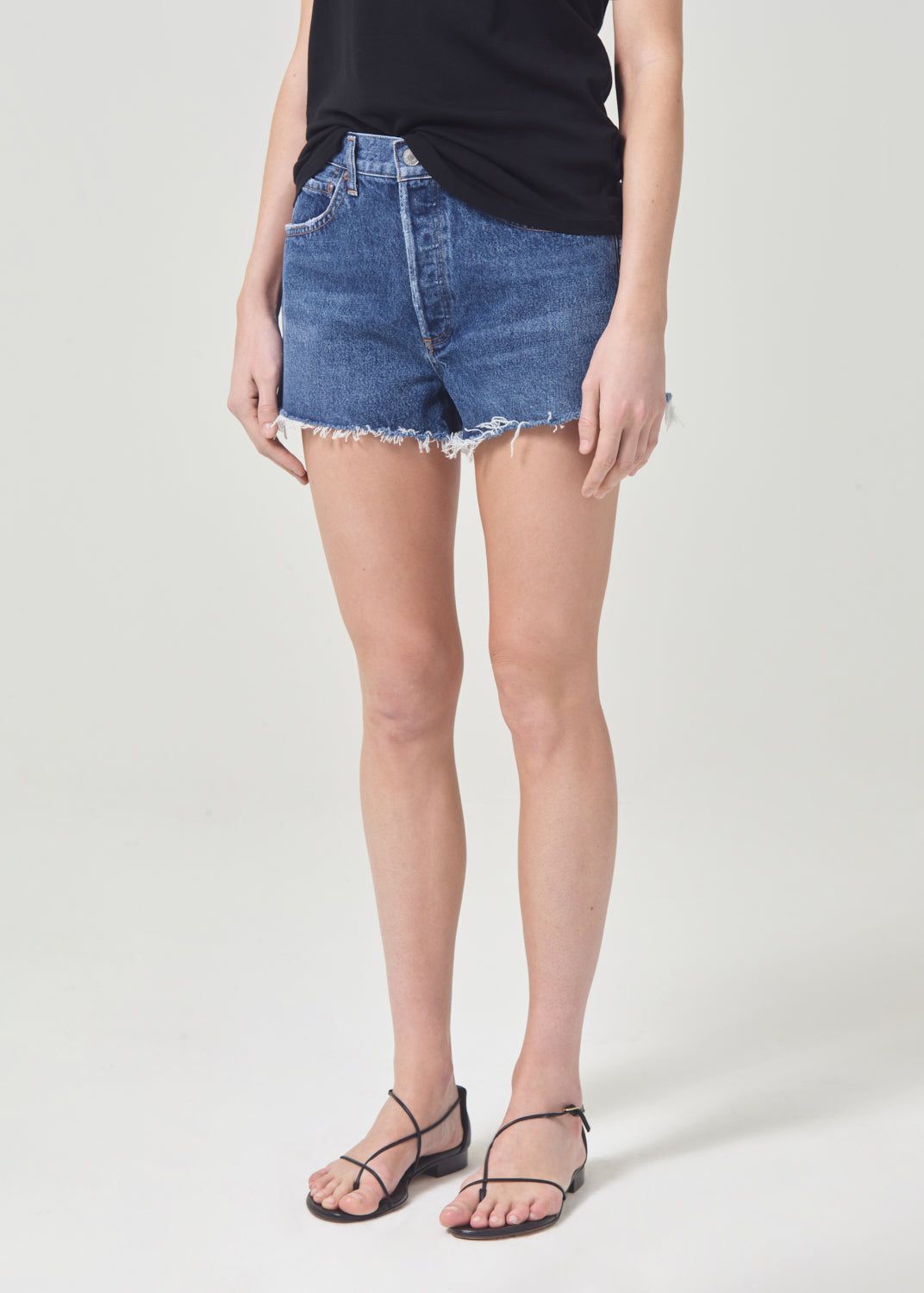 Short Agolde Parker Vintage Cut Off Short Femme Caution | FRTZW-3846