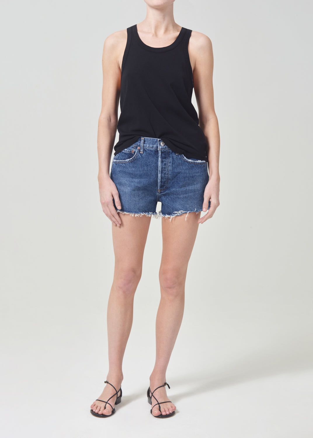 Short Agolde Parker Vintage Cut Off Short Femme Caution | FRTZW-3846