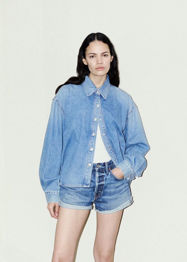 Short Agolde Parker Vintage Rolled Short Femme Ruin | QNXYF-5478