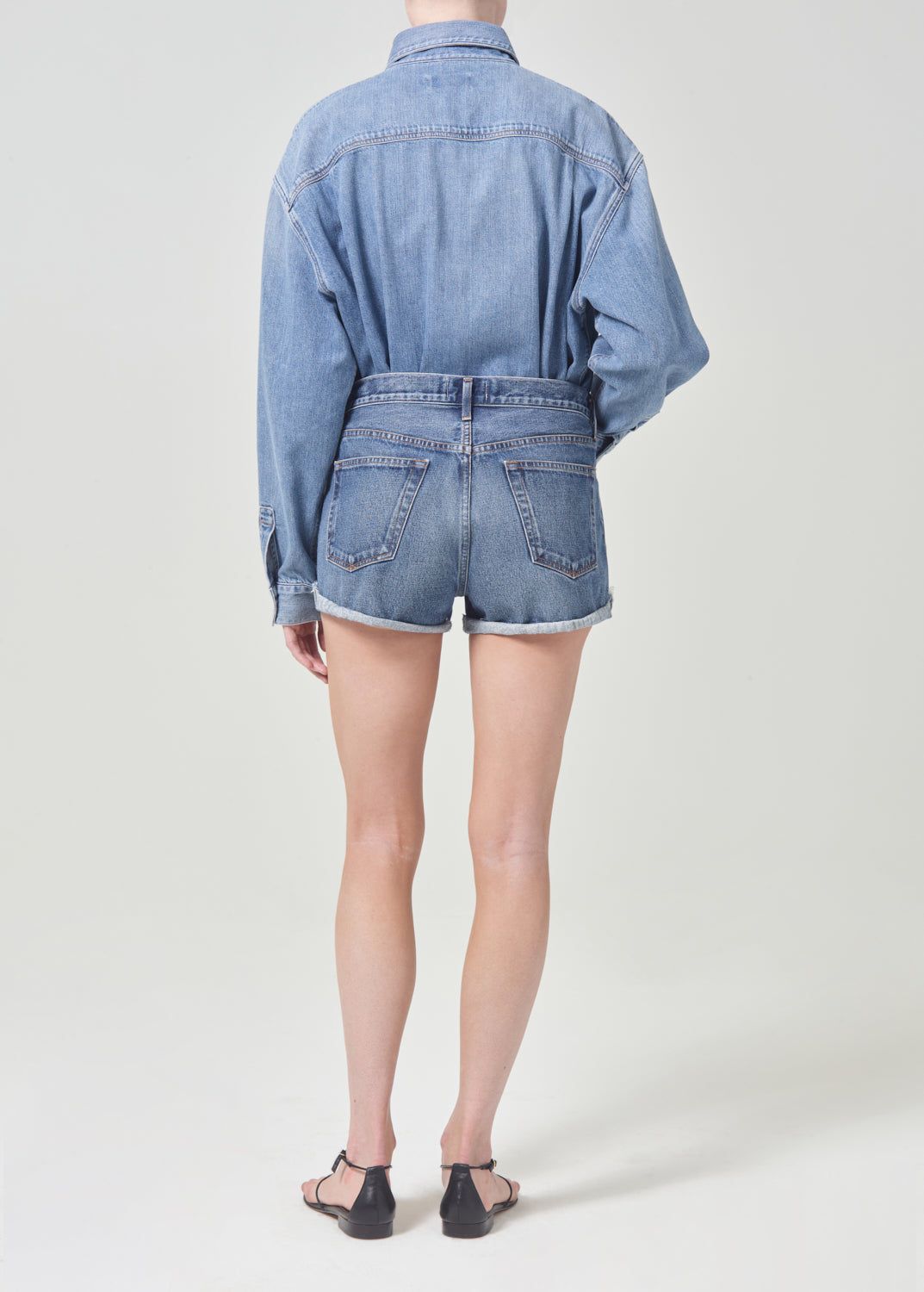 Short Agolde Parker Vintage Rolled Short Femme Ruin | QNXYF-5478