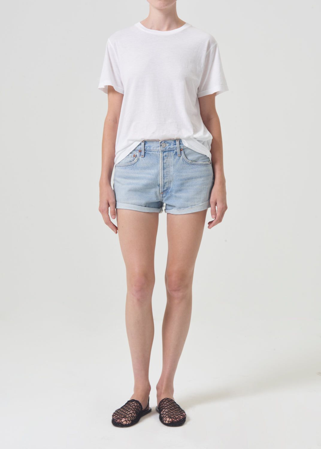 Short Agolde Parker Vintage Rolled Short Femme Farewell | BROVD-0853
