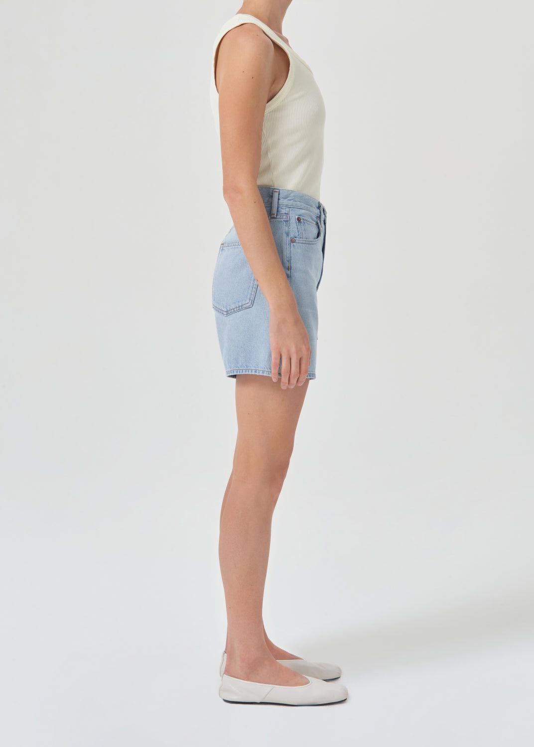 Short Agolde Stella High Rise Short Femme Innovate | KPEZJ-7286