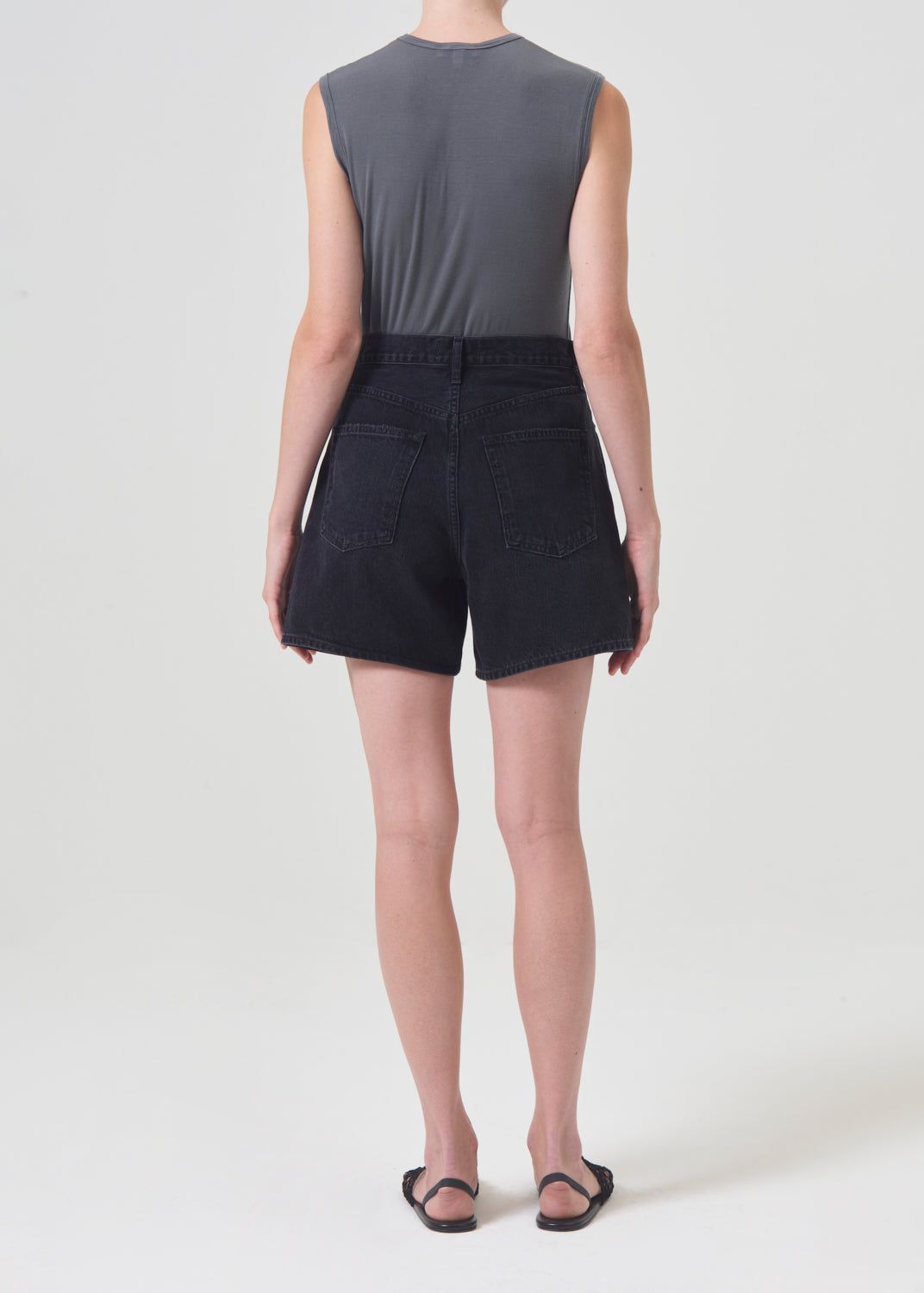 Short Agolde Stella High Rise Short Femme Bat | QJPGM-1736