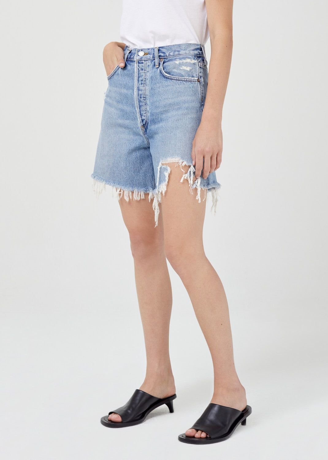 Short Agolde Stella High Rise Short Femme Ritual | EVJQT-4201