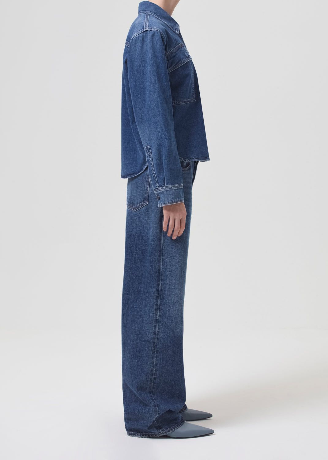 Vestes Agolde Beck Shirt Jacket Femme Believe | KUMPJ-9341