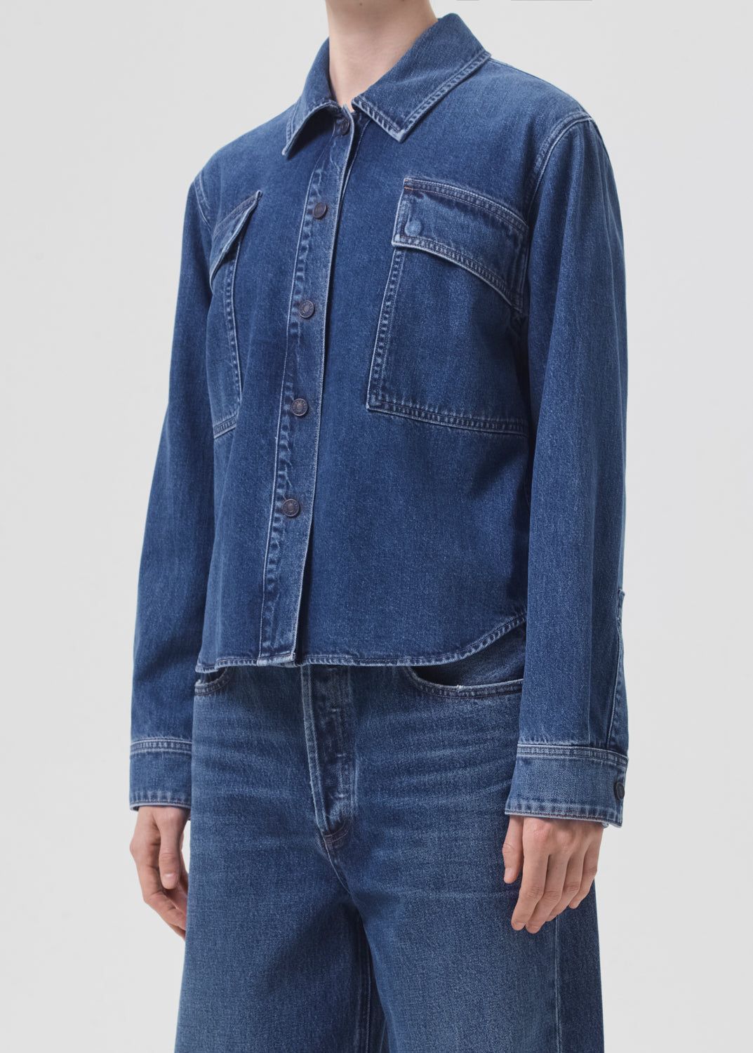 Vestes Agolde Beck Shirt Jacket Femme Believe | KUMPJ-9341