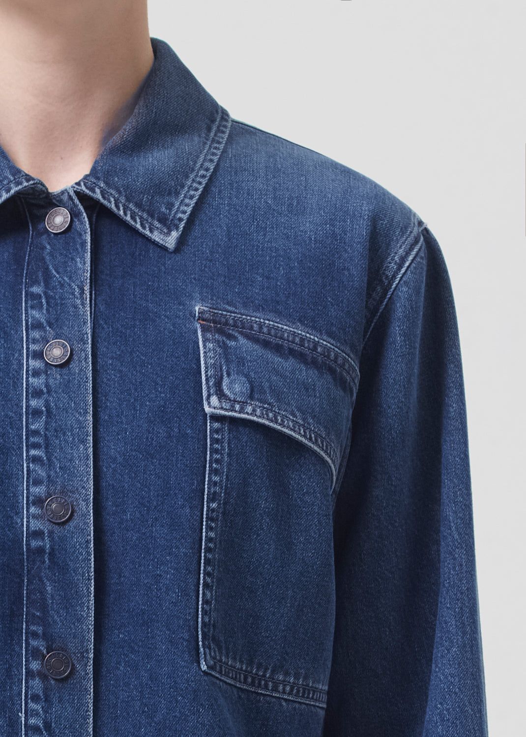 Vestes Agolde Beck Shirt Jacket Femme Believe | KUMPJ-9341