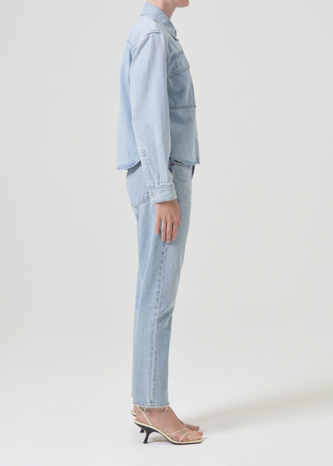 Vestes Agolde Beck Shirt Jacket Femme Past | ISTRP-5416