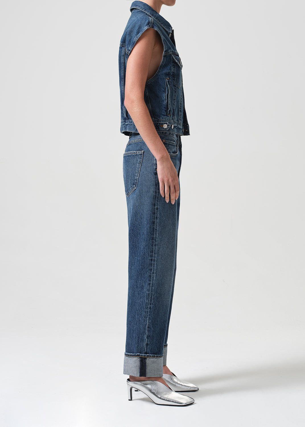Vestes Agolde Charli Vest Femme Filter | XBNHO-7538