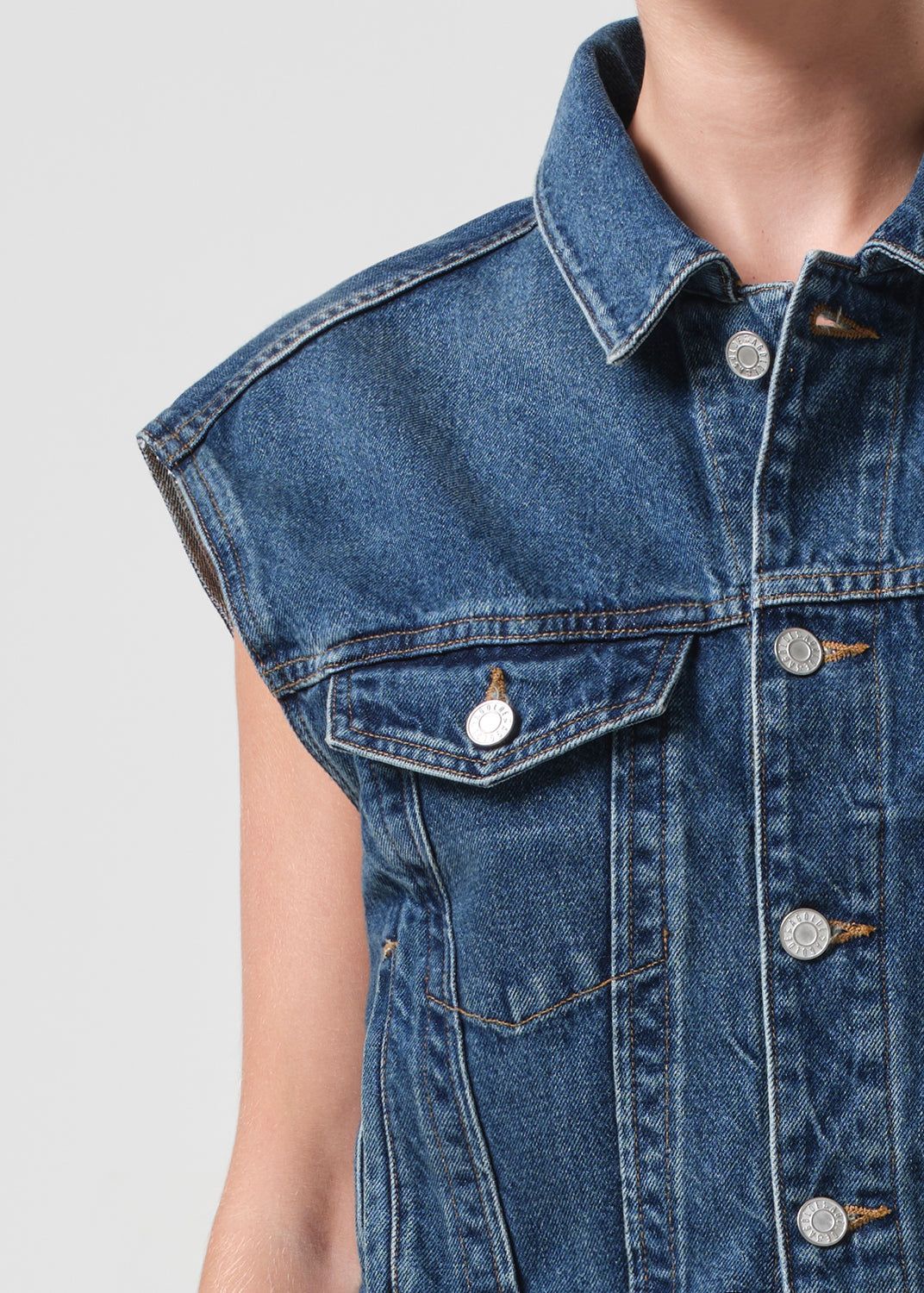 Vestes Agolde Charli Vest Femme Filter | XBNHO-7538