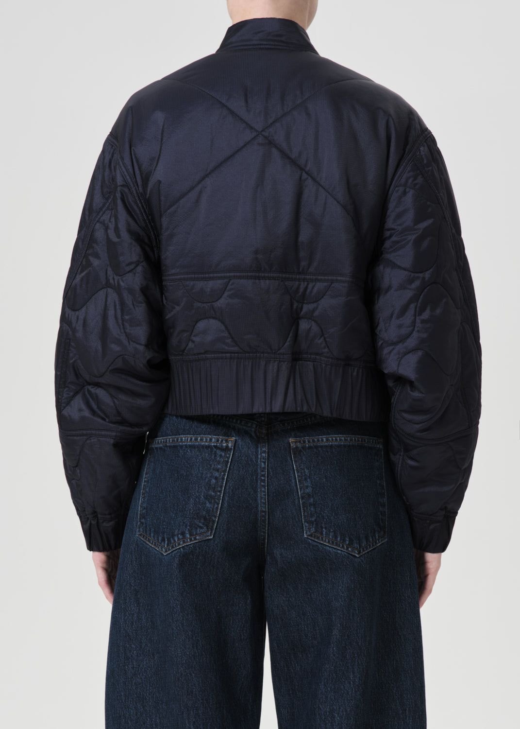 Vestes Agolde Iona Quilted Jacket Femme Ink | RYMCT-1370