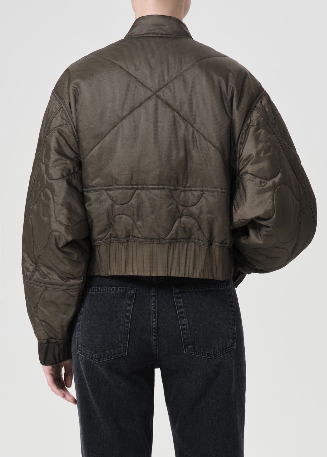 Vestes Agolde Iona Quilted Jacket Femme Vert Olive | VJDBC-2536