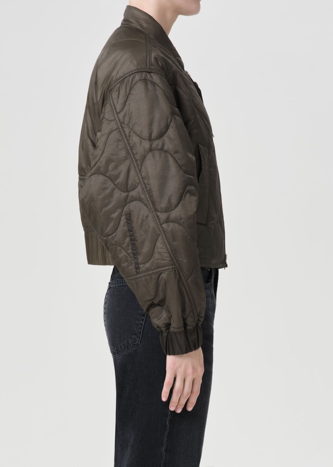 Vestes Agolde Iona Quilted Jacket Femme Vert Olive | VJDBC-2536