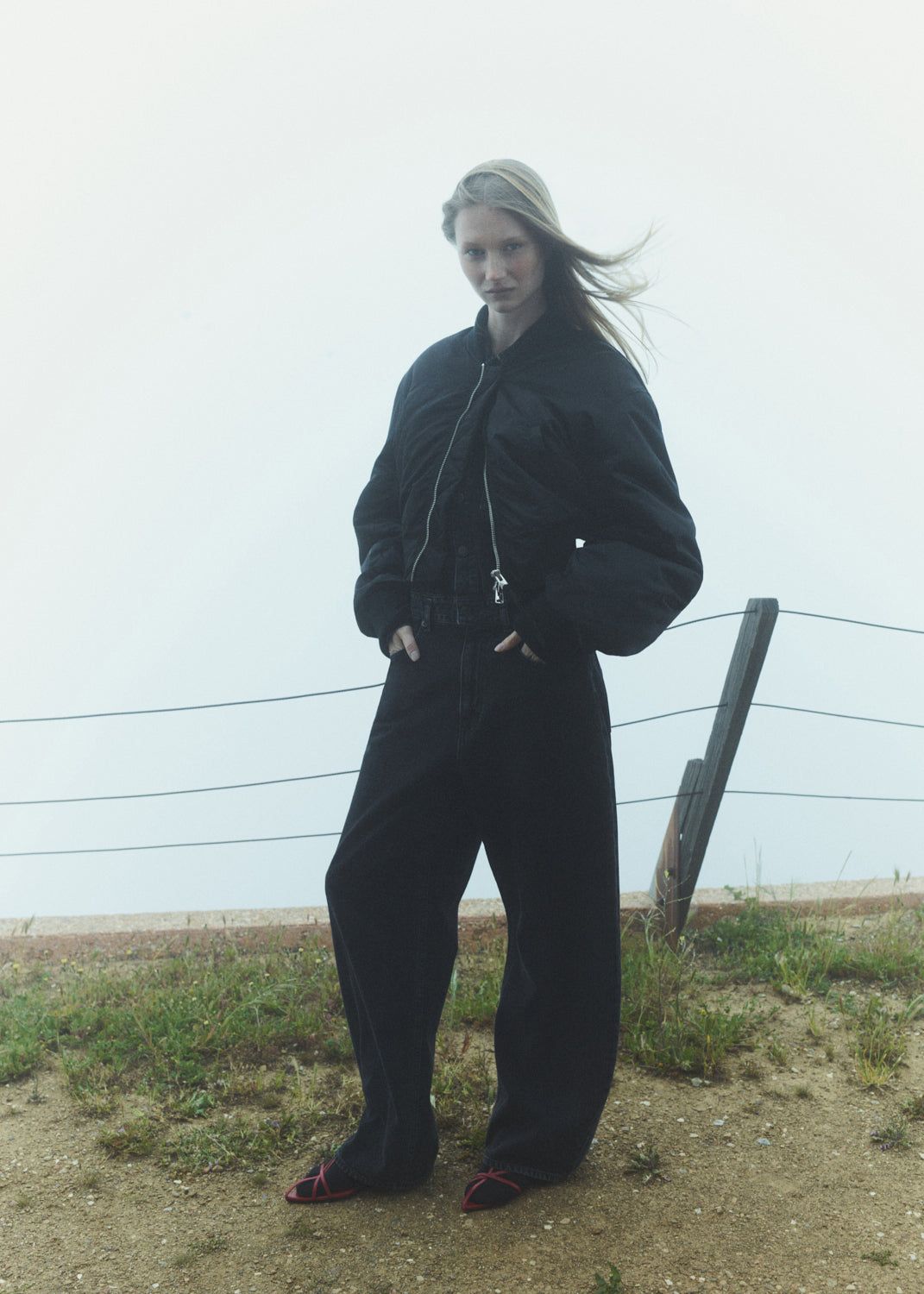 Vestes Agolde Jett Bomber Jacket Femme Noir | OTRSG-2487