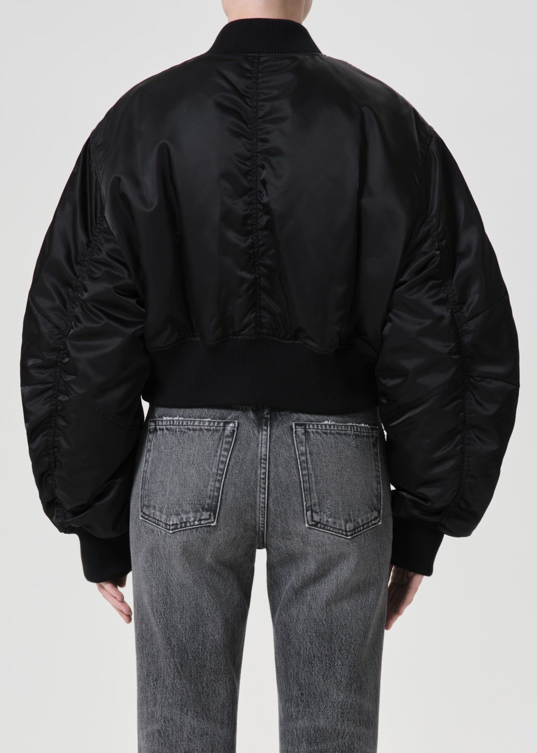 Vestes Agolde Jett Bomber Jacket Femme Noir | OTRSG-2487