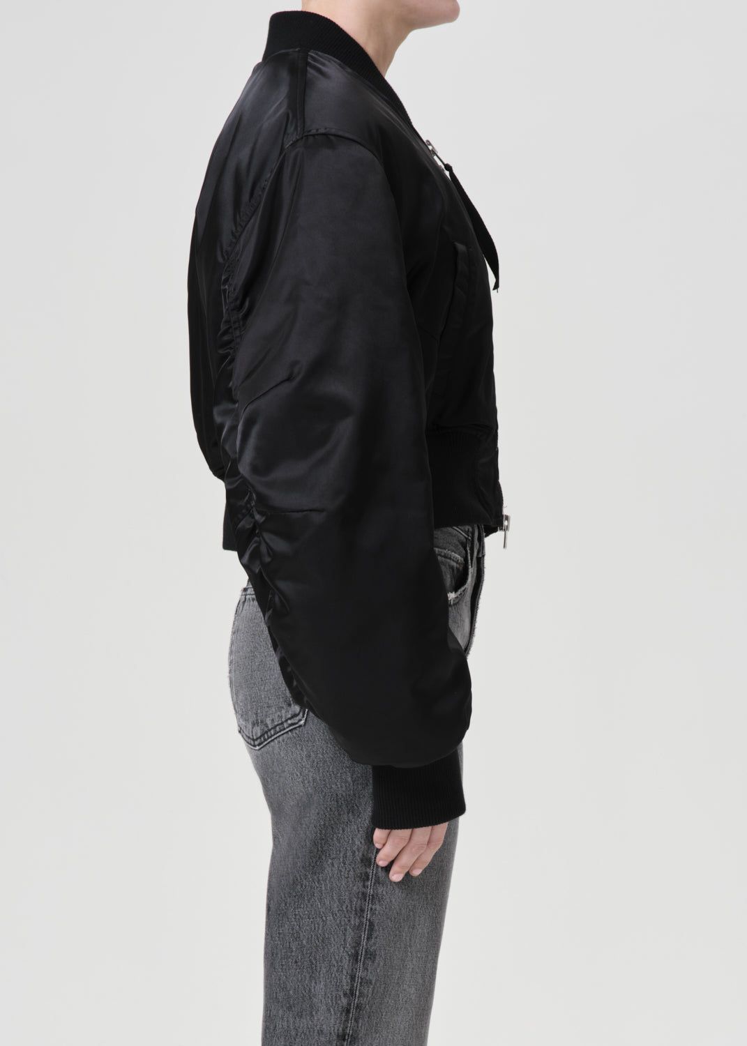 Vestes Agolde Jett Bomber Jacket Femme Noir | OTRSG-2487
