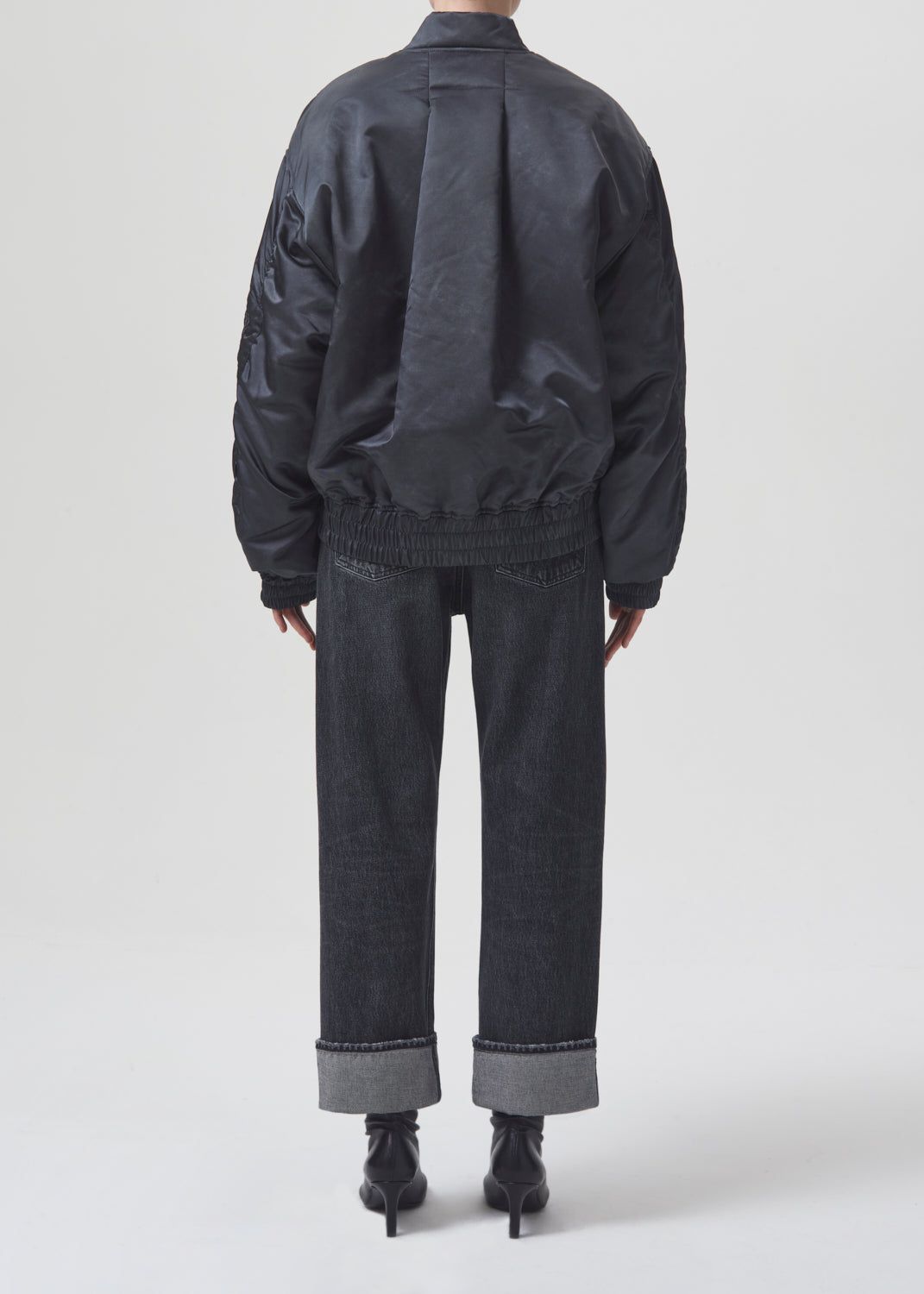 Vestes Agolde Shoreditch Ski Club Nisa Bomber Jacket Femme Slate | GNVIA-5260