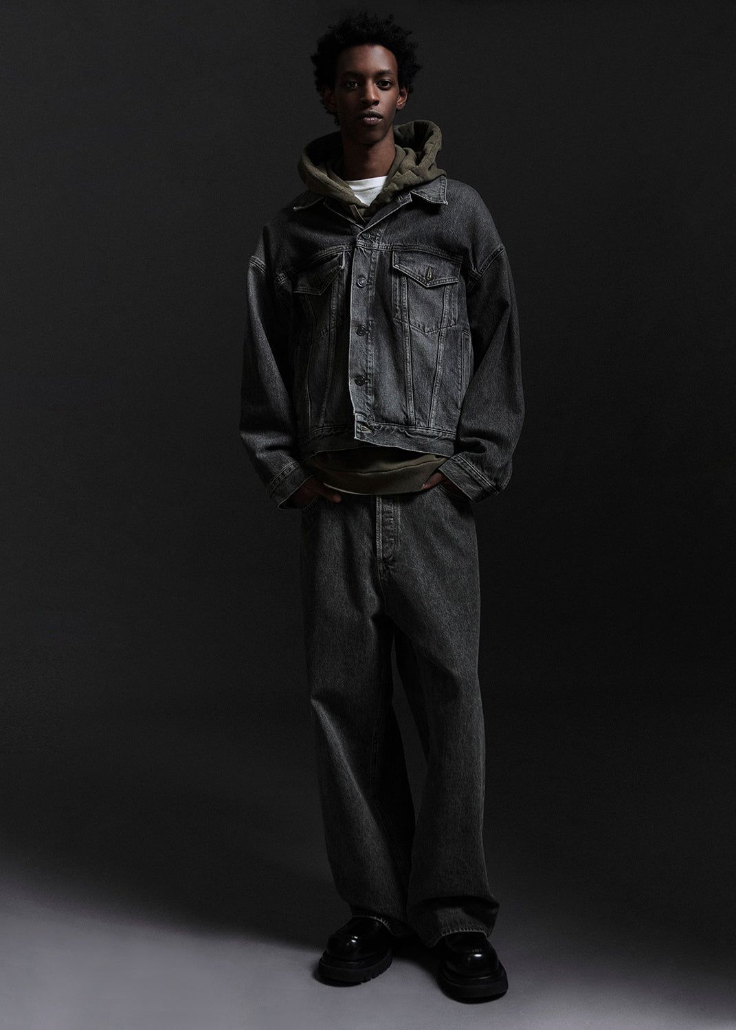 Vestes Agolde Stefano Jean Jacket Homme Fresh | YROSJ-5406