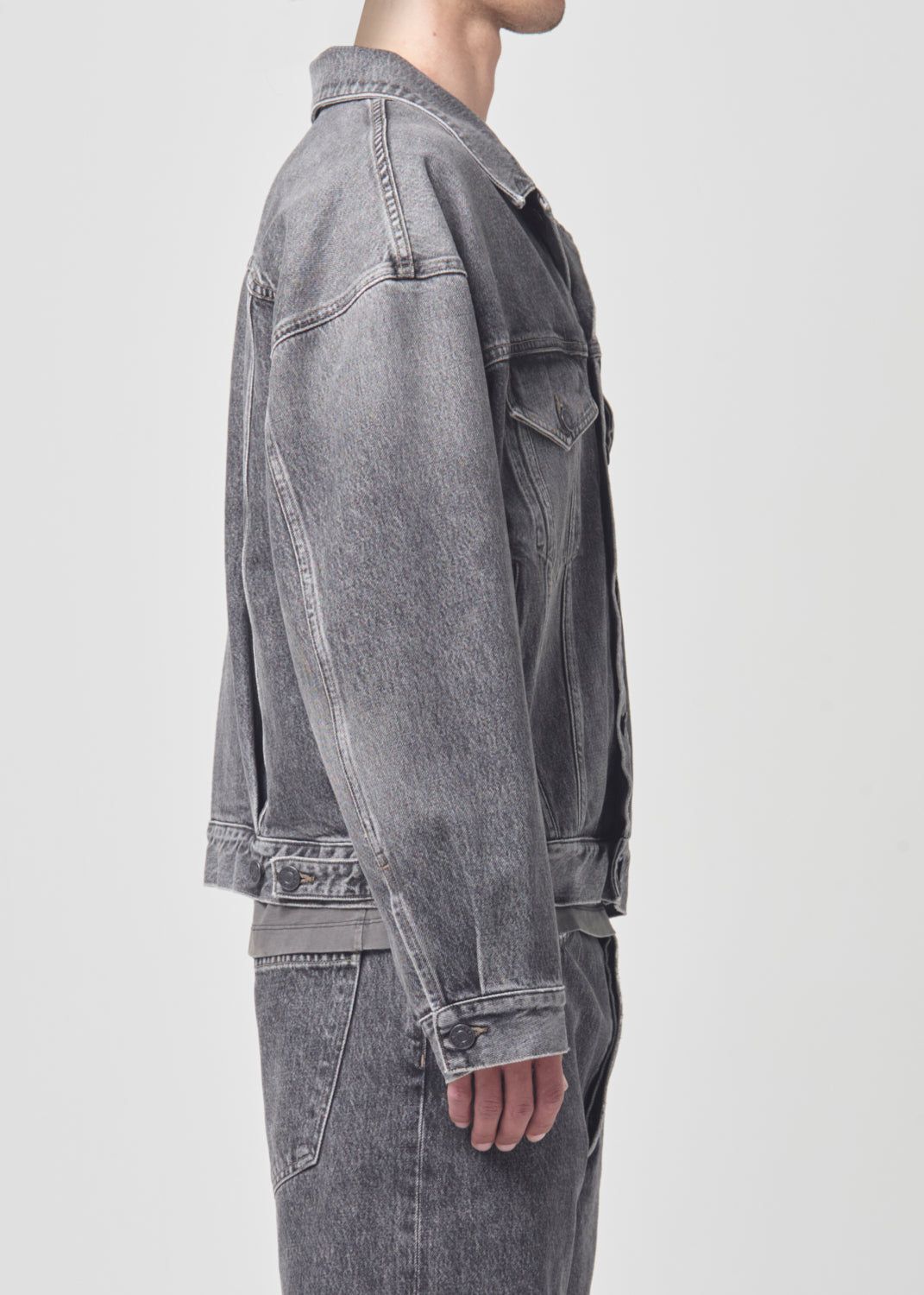 Vestes Agolde Stefano Jean Jacket Homme Fresh | YROSJ-5406